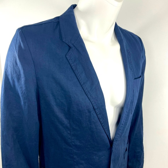 TRUTH, MEN’s 100% LINEN LIGHT & AIRY SUMMER NAVY JACKET, SIZE 42 (LARGE) - Picture 2 of 16